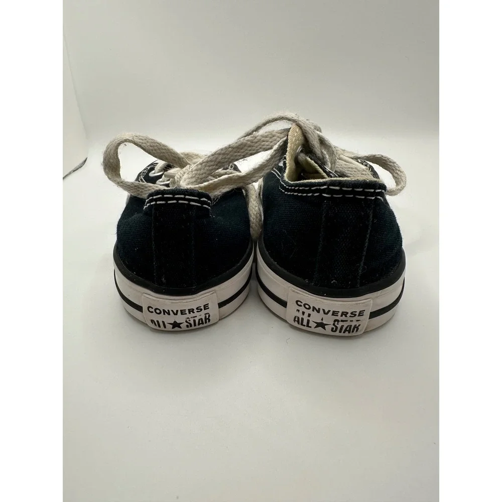 Converse All Star Toddler Sneakers Low Top Black‎ Canvas Shoes US Size 5